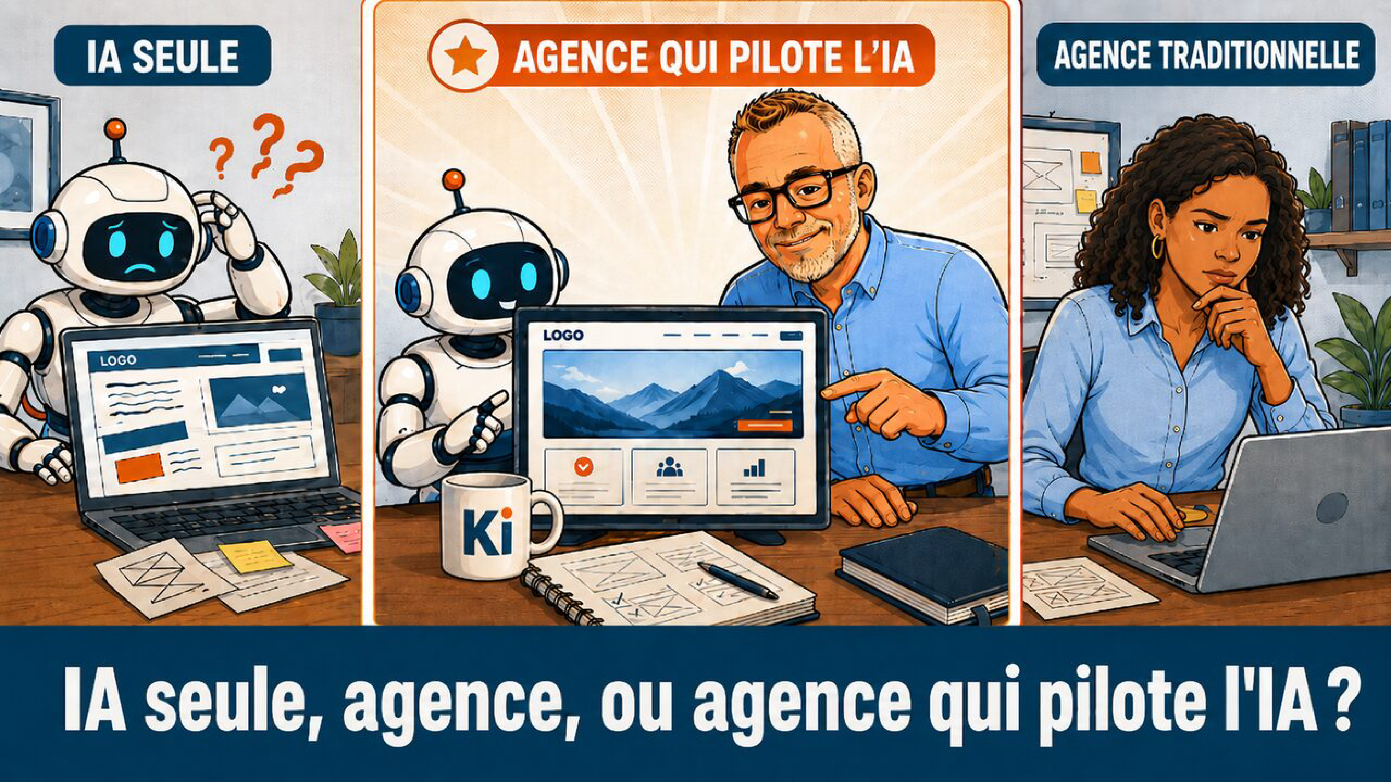 IA ou agence pour créer son site web en Guadeloupe ? Le comparatif