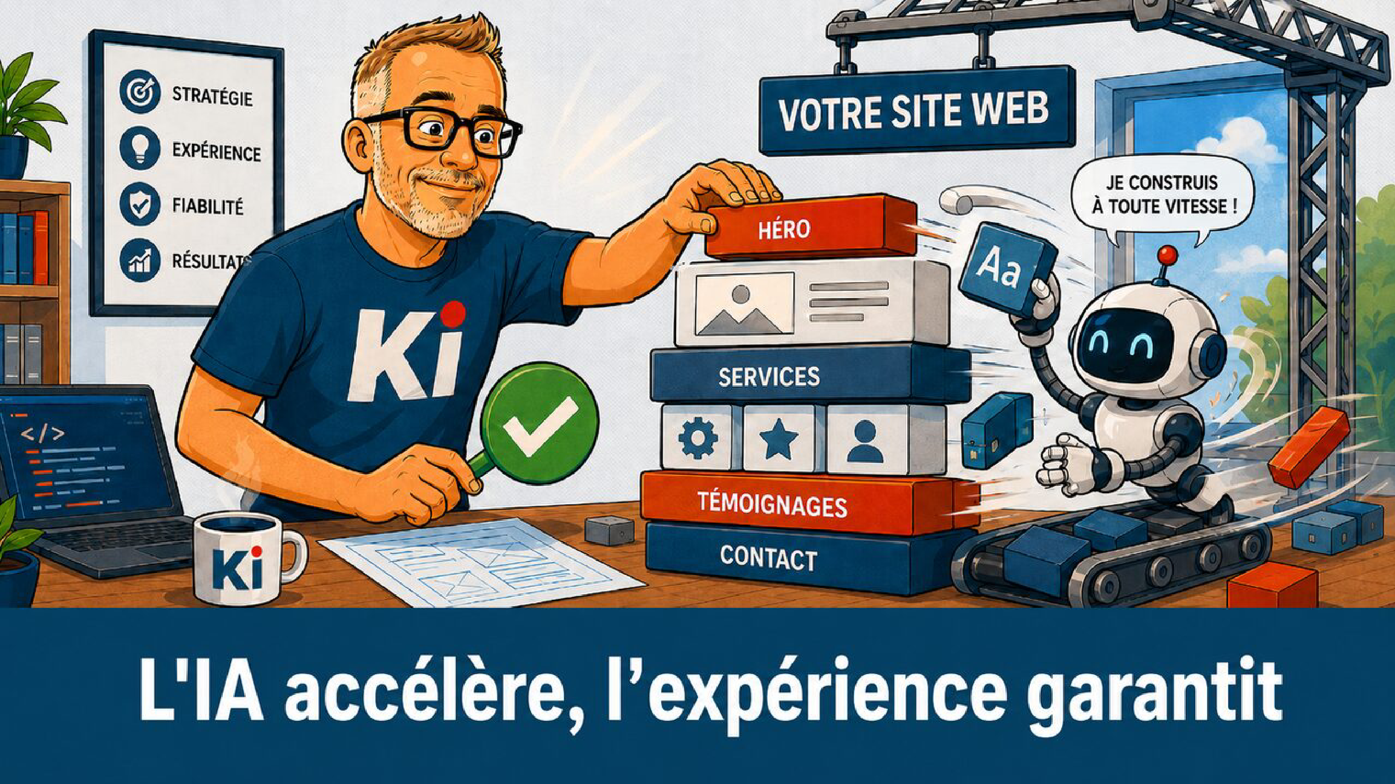 Créer un site web avec l'IA en Guadeloupe — méthode sur un cas réel