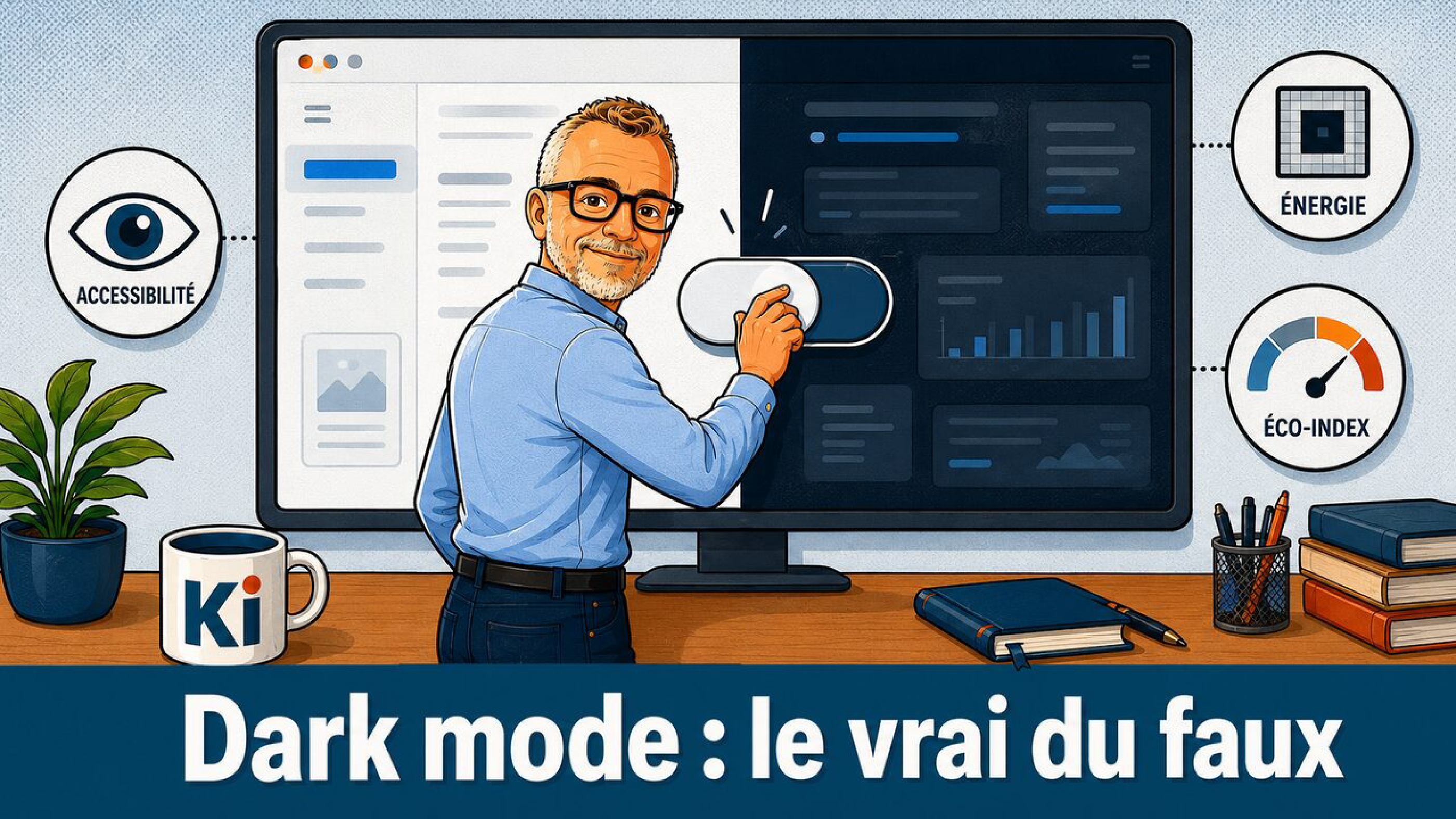 Dark mode : accessibilité, énergie et éco-index — ce qui est vrai