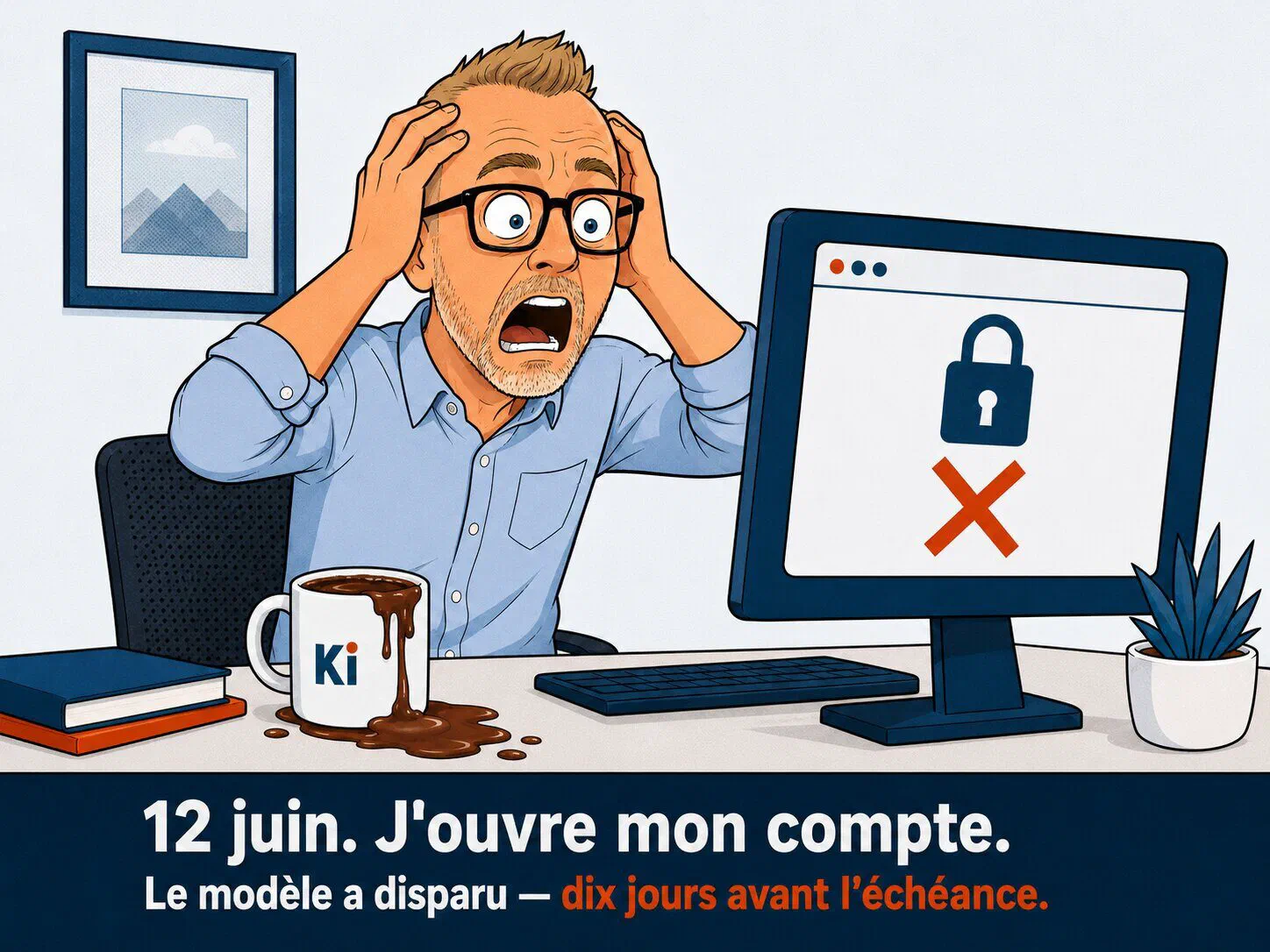 12 juin : le modèle a disparu du compte