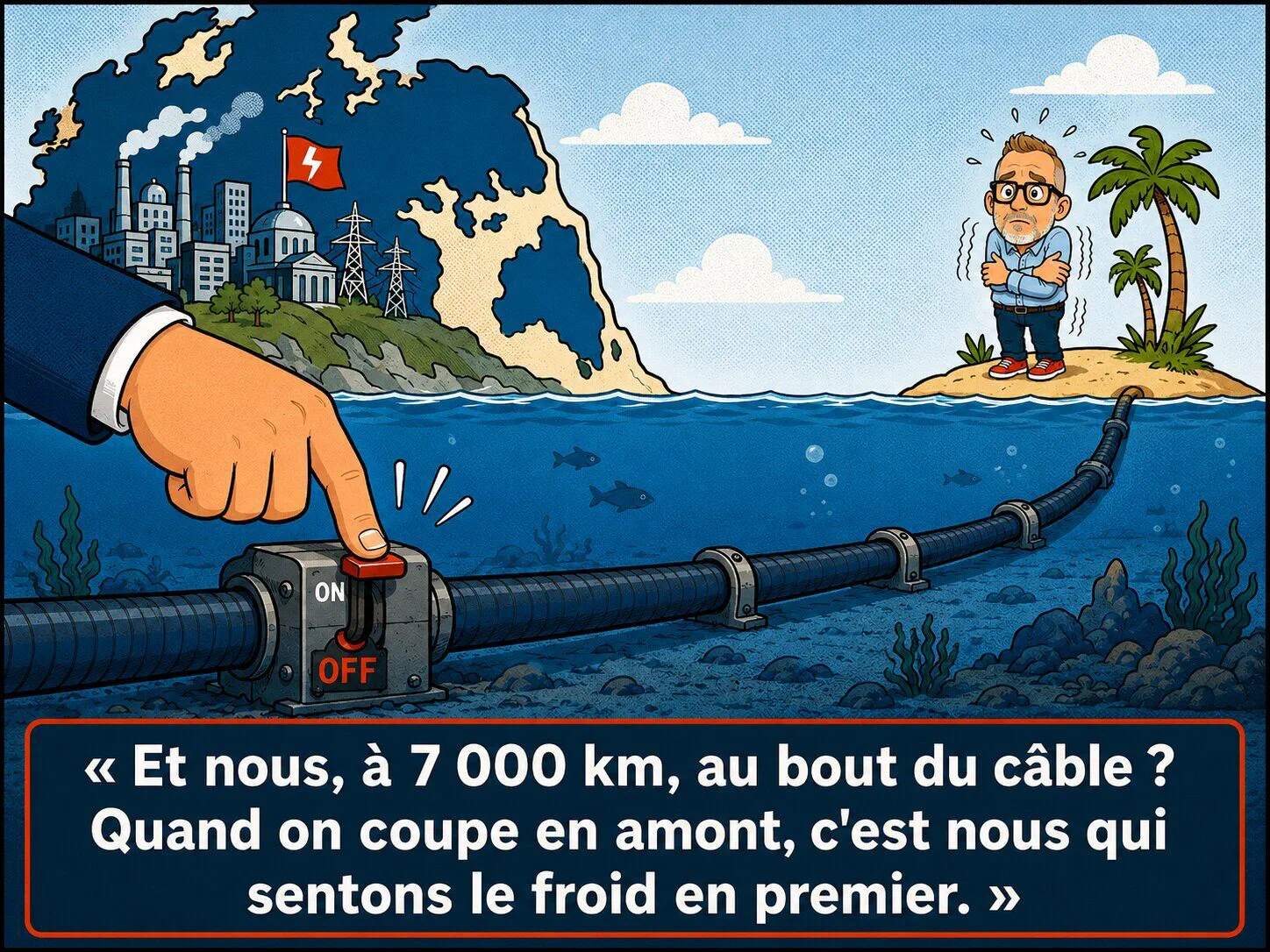 La Guadeloupe au bout de la chaîne, à 7 000 km