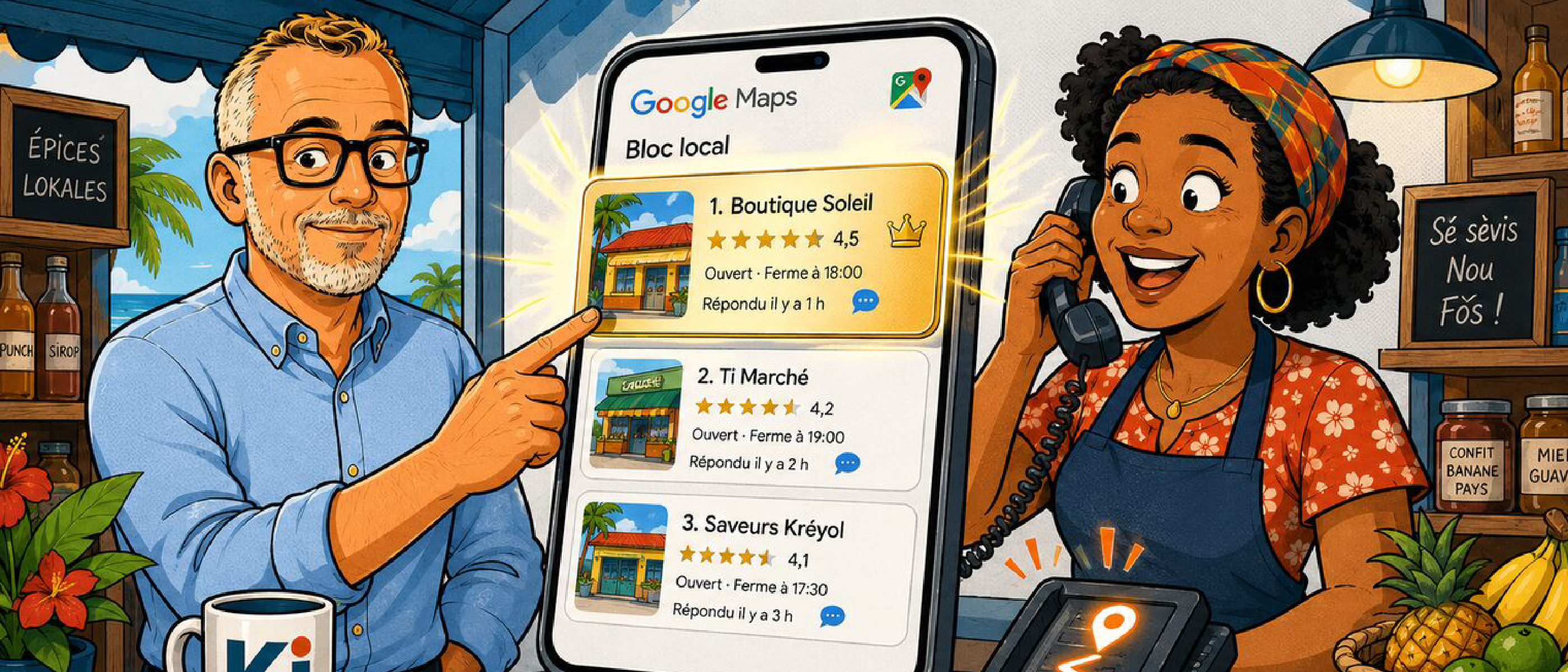 Google Business Profile Guadeloupe : les 3 seuils qui comptent