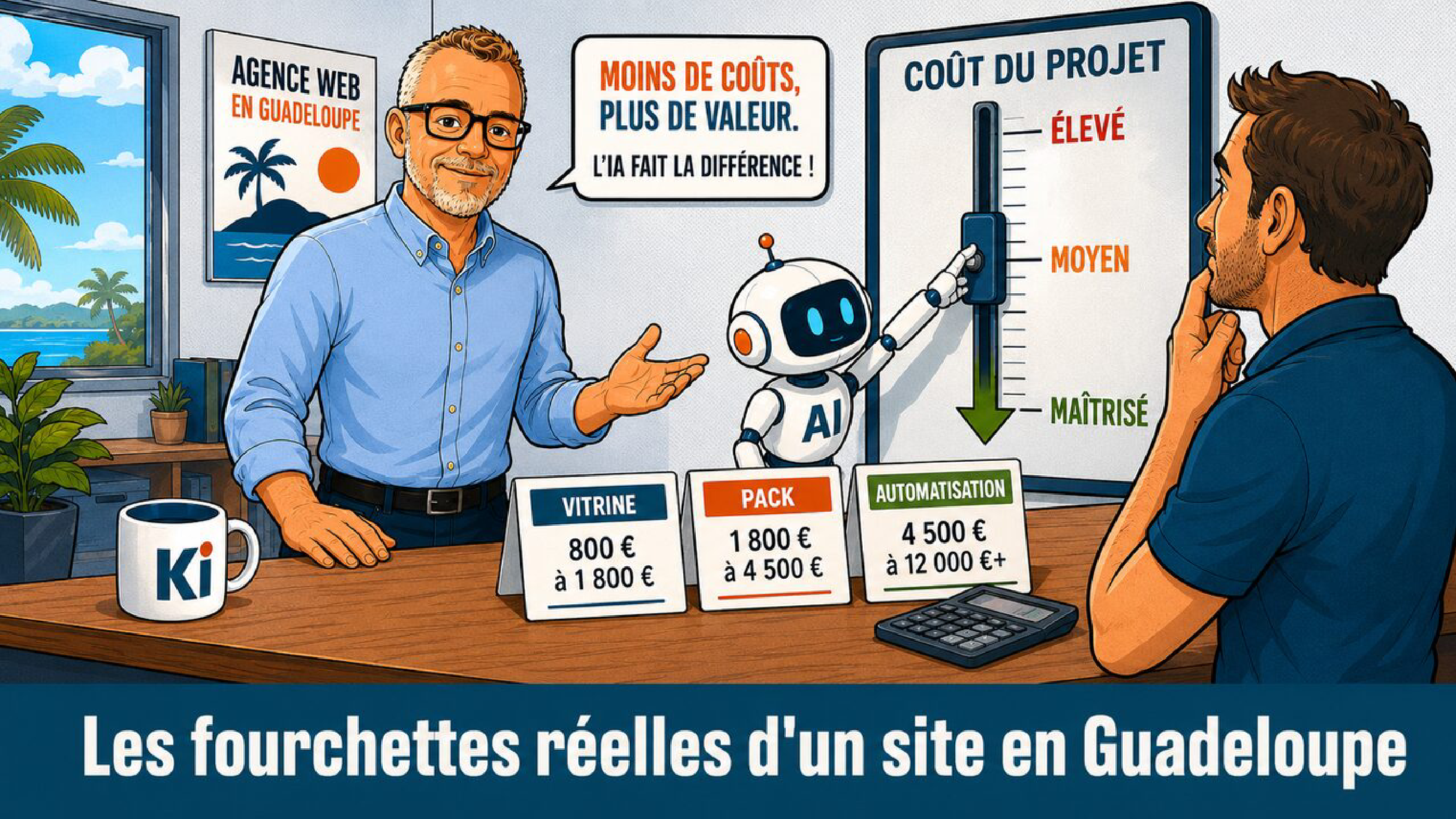 Combien coûte un site web en Guadeloupe ? (prix réels)