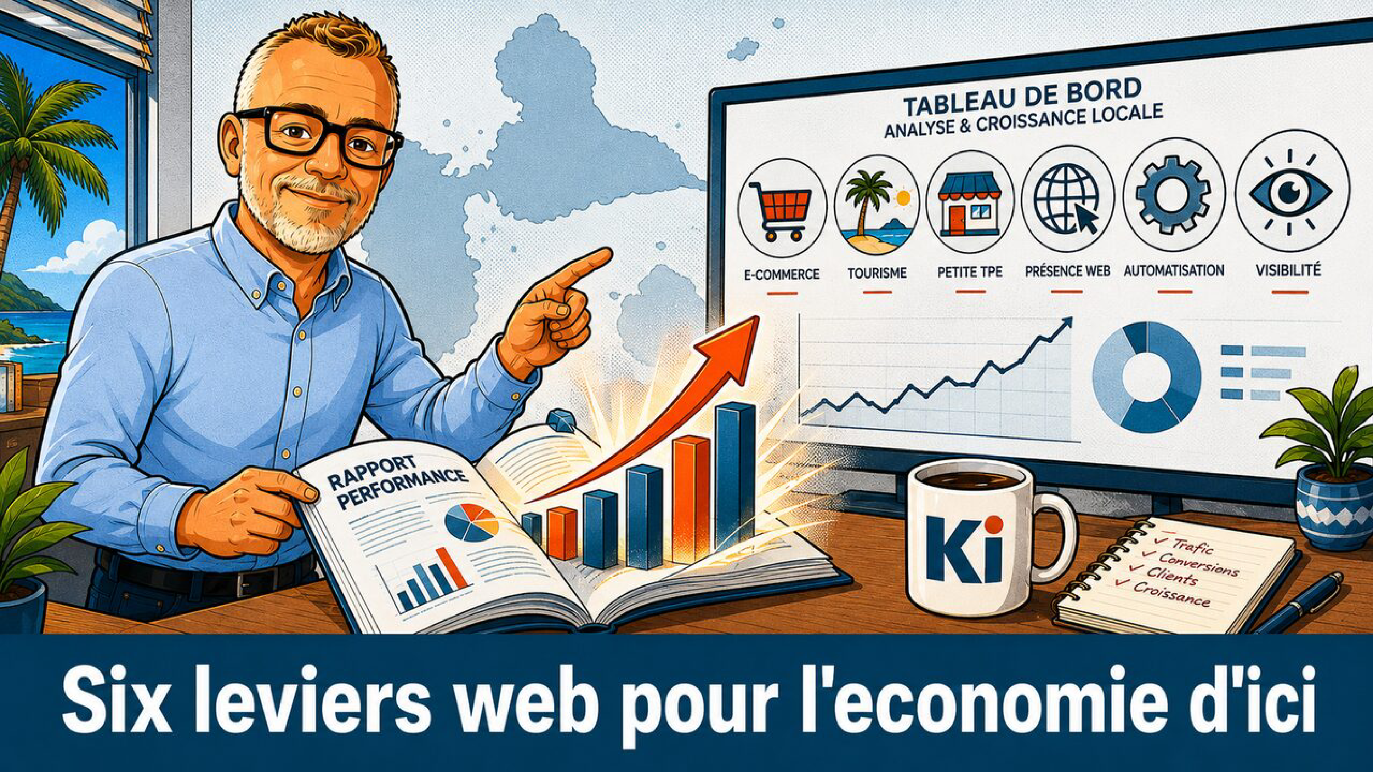 Économie Guadeloupe 2025 : rapport IEDOM, 6 leviers web