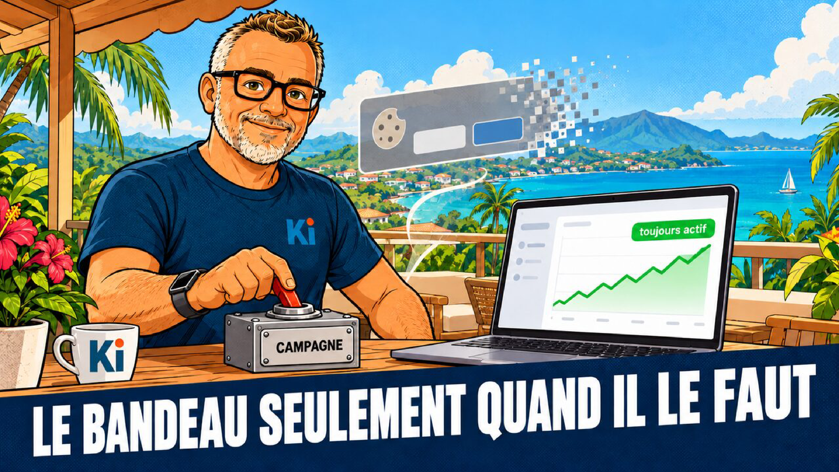 Analytics sans bandeau permanent : Umami + GTM en campagne