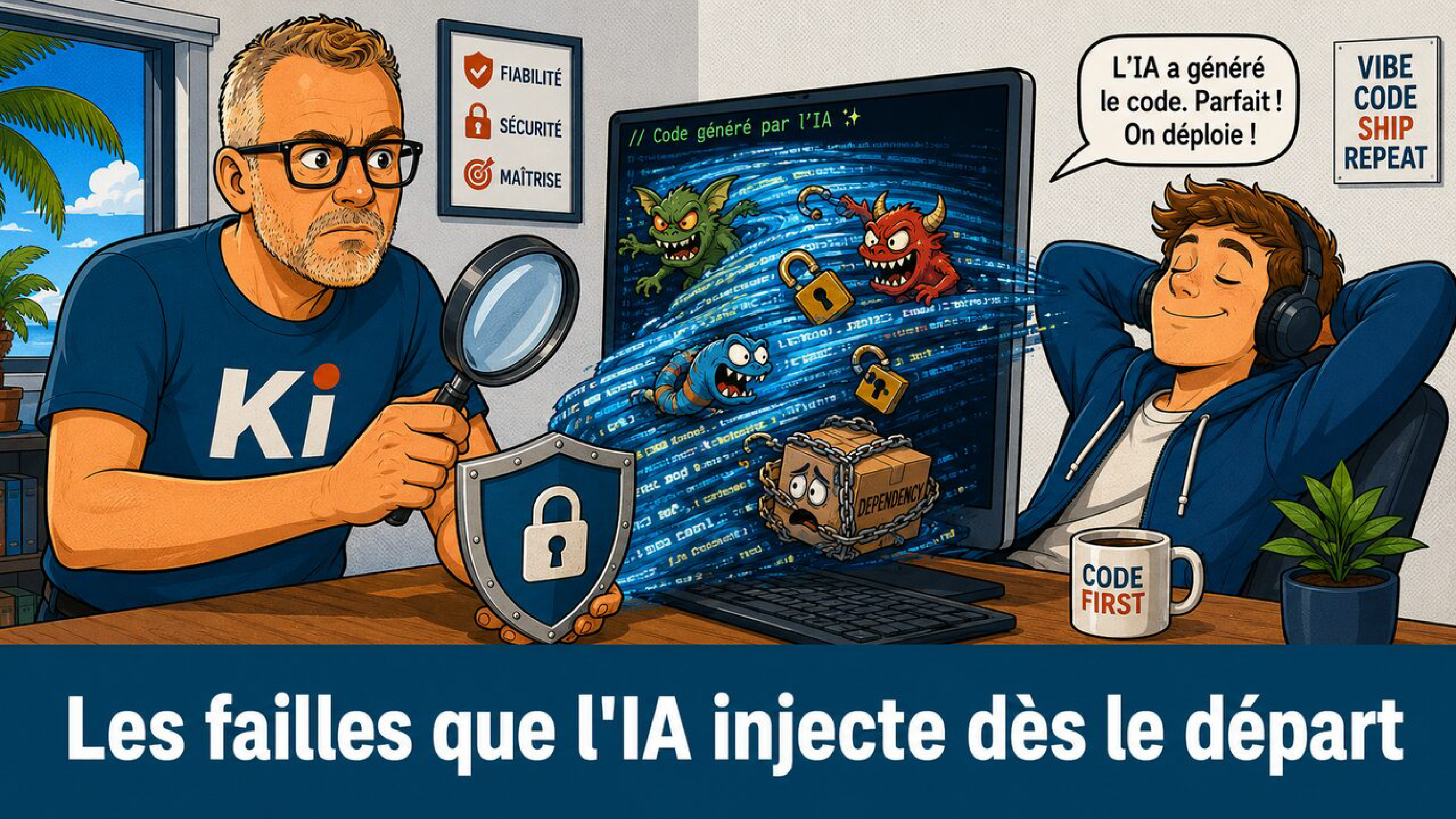 Vibe coding et sécurité : les failles que l'IA injecte dès le départ